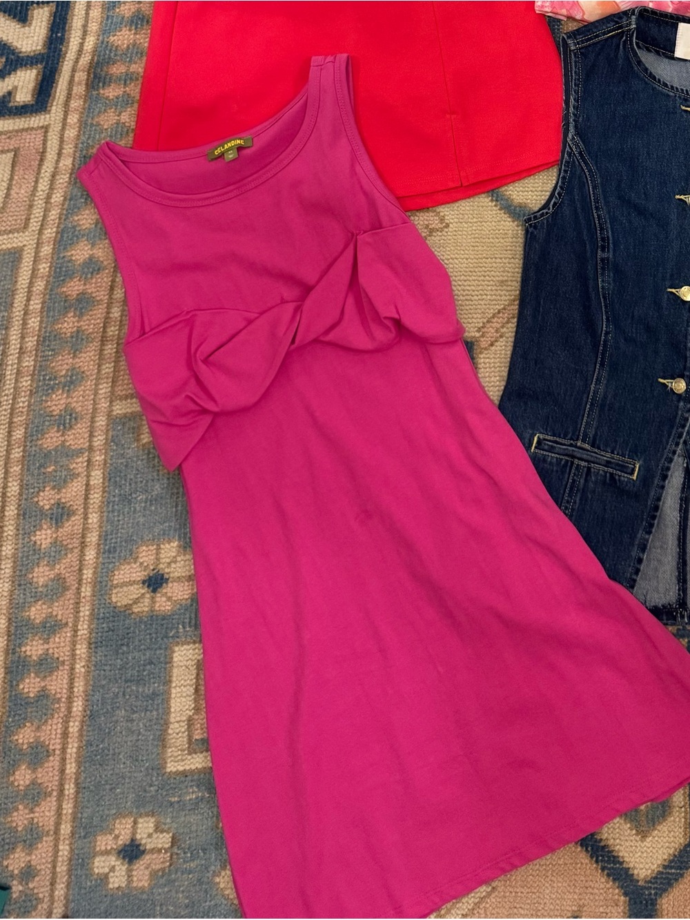 Pink Celandine Anthropologie mini dress